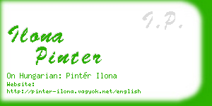 ilona pinter business card